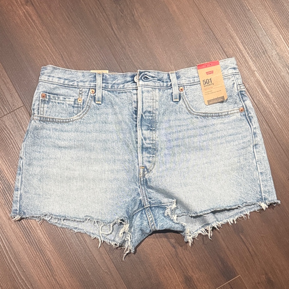Levi's Women's Faded Blue Jean Shorts